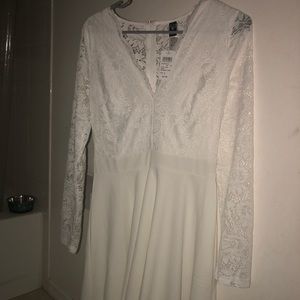 lace obsession skater dress